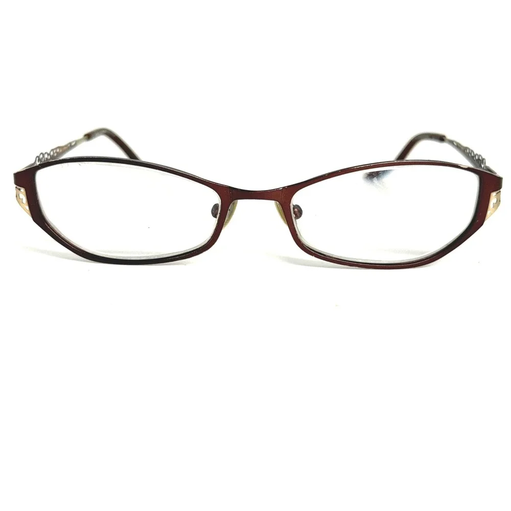 OPAL Design Canada Eyeglasses UY520 C2 Brown Metal Frames 51-17-135‎ Eyewear